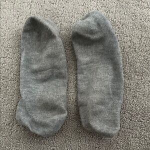 Grey well-w0rn gym socks